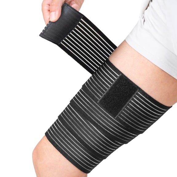 NCQ 2 Pcs Hamstring & Thigh Compression Wraps, Adjustable Thigh Compression Braces, Quad Support for Men and Women, Versatile Compression Bandages for Knee, Calf, Arm