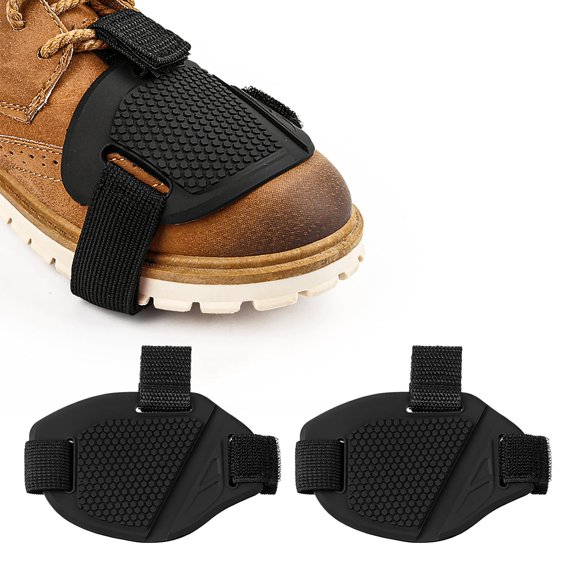 NCQ 2PCS Motorcycle Shift Pad, Anti-Slip Motorbike Shoe Boot Cover, Adjustable Soft Boot Toe Protector for Most Adult Shoes (2 PCS)