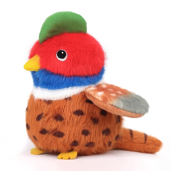 NCQ 3.9 inches Parakeet Plush Toy Bird Stuffed Animal Plush Toy Holder Bag Pendant Party Christmas Birthday Valentine's Day Gifts Toys for Kids Girlfrends