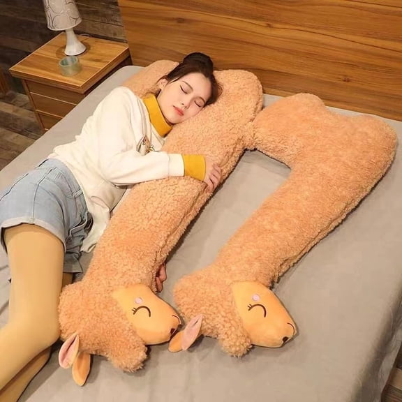 NCQ 40 Inch 15% Chubbier Large Llama Stuffed Animal, Soft Alpaca Plush Toy Body Pillow for Kids & Adults - Ideal Cuddly Gift & Room Decoration