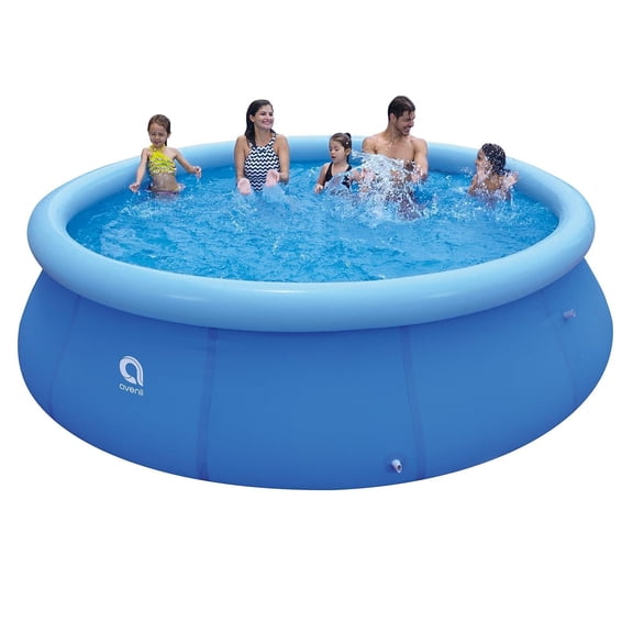 NCQ 6ft x 29in Inflatable Swimming Pool Outdoor Round Air Top Ring Pool