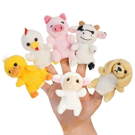 NCQ 6pcs Insect Finger Puppet Set, Mini Hand Puppets Suitable for Kids, Cute Insect Animal for Role-Playing and Storytelling, Realistic Finger Puppet for Toddlers