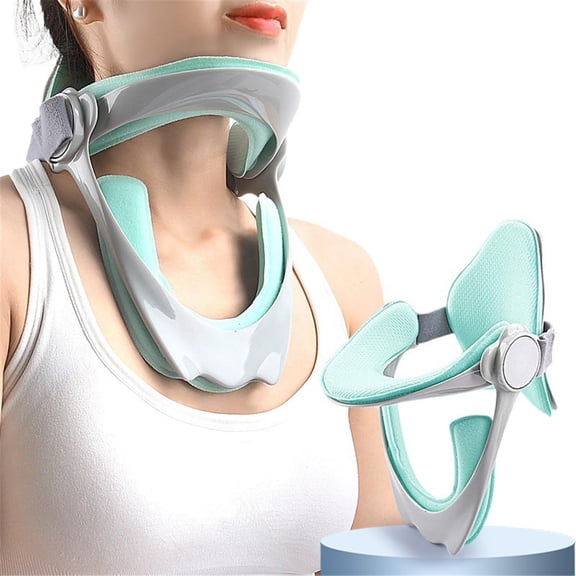 NCQ Adjustable Neck Brace, Neck Stretcher Cervical Collar Neck Traction Device for Neck Pain and Support, Neck Protector Forward Head Neck Posture Corrector for Women