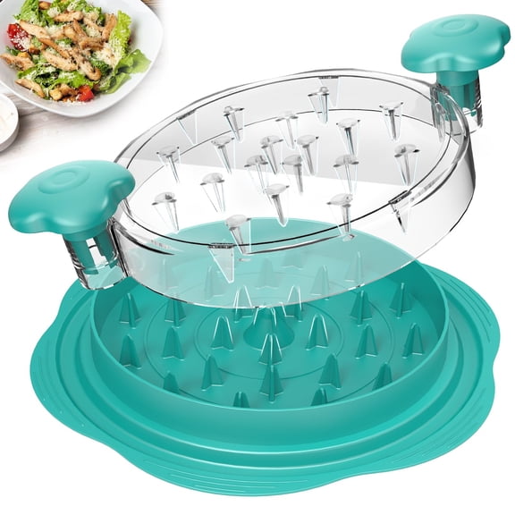 NCQ Chicken Shredder Tool Twist Large Chicken Breast Shredder with Brush&Fork, Visible Meat Shredder Machine, Strong Anti-Slip Strip, Ergonomic Handle, BPA Free, Suitable for Pork Beef Chicken