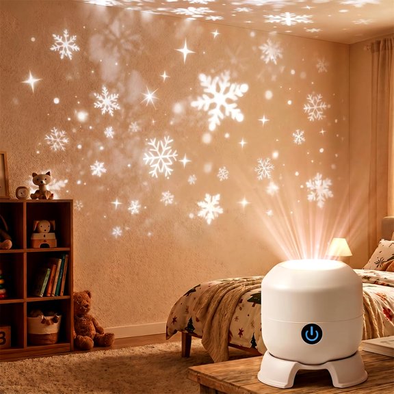 NCQ Dynamic Rotating LED Projector Light, 2026 New 360° Rotating Ocean Wave Night Projection Night Light with Adjustable Brightness, Ocean World Projection Lamp for Bedroom, Home Theater (Ocean)