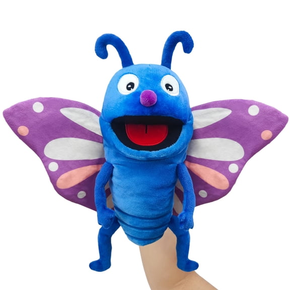 NCQ Hand Puppet Realistic Plush Puppet 13",Insect Animal Puppets for Kids Insect Stuffed Animal Hand Puppet with Moveable Mouth,Soft Stuffed Insect Puppet Story Toy Puppets Role Play Show Game
