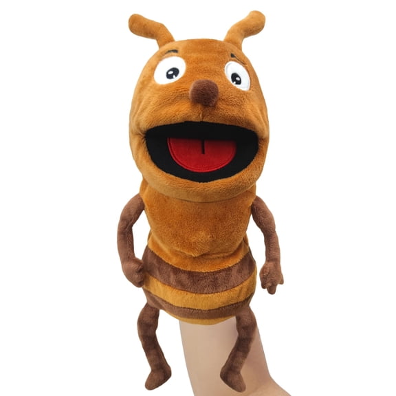 NCQ Hand Puppet Realistic Plush Puppet 13",Insect Animal Puppets for Kids Insect Stuffed Animal Hand Puppet with Moveable Mouth,Soft Stuffed Insect Puppet Story Toy Puppets Role Play Show Game
