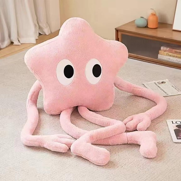 NCQ Long Star Plush Pillow 47 inch Cute Stuffed Animals Kawaii Soft Plushies, Star Throw Pillow Plush Toys Gift for Girlfriend, Kids