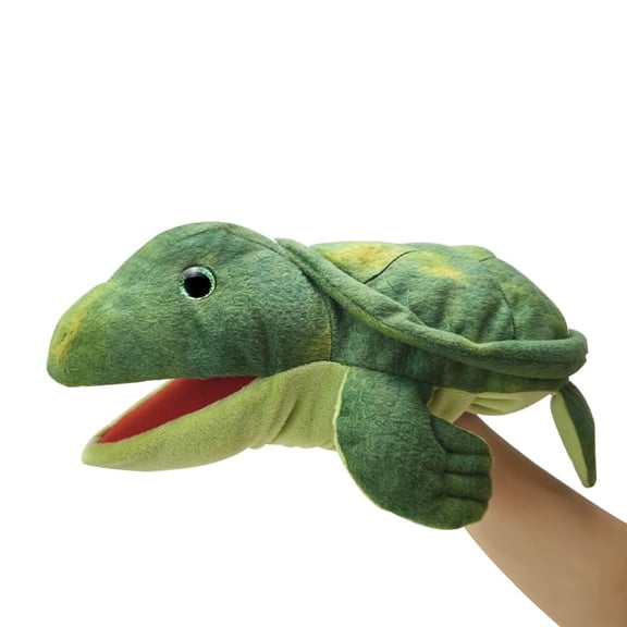 NCQ Shark Hand Puppet Realistic Plush Puppet 13", Puppets for Kids Ocean Animal Hand Puppet with Moveable Mouth,Soft Stuffed Shar k Puppet Story Toys Shark Puppets Role Play Teaching Gift