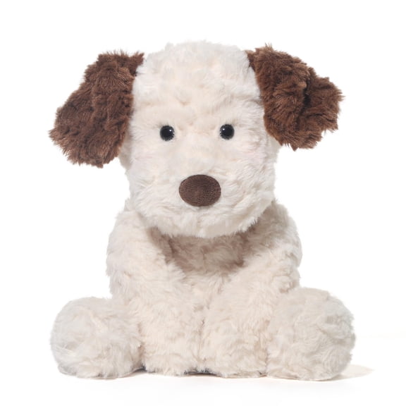 NCQ Stuffed Animals Dog Plush Toys Maltese Dog 16.5 inches Soft and Premium Puppy Plush Toy Gift for for Babies Children Adults, Beige/Grey