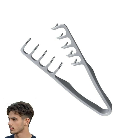 NCQ Texture Comb, 2025 Upgrade Voluminous Wide-Toothed Hair Comb, Men's Volumizing Texture Comb, Maximum Root Lift Tool, ABS Plastic Non-Slip