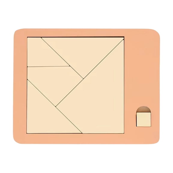 NCQ Triangle Puzzle, Educational Brain Teaser for Adults & Kids, Wooden Irregular Shape Puzzle, Challenging Game with Unique Geometric for Family Game Night, Party Learning (5 Pcs)