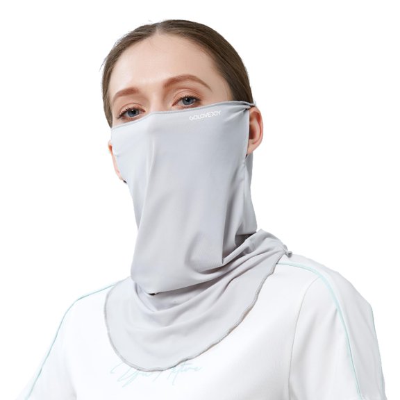NCQ UPF 50+ Washable Face Mask for Women & Men – Ice Silk Cooling Full Face Sun Protection Breathable Neck Gaiter