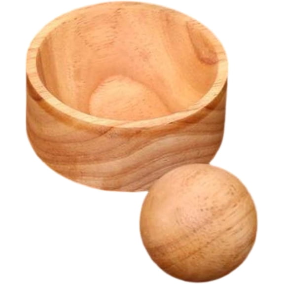 NCQ Wooden Dumpling Press Tool,Dough Presser Roller Ball Dumpling Skin Maker for Restaurant