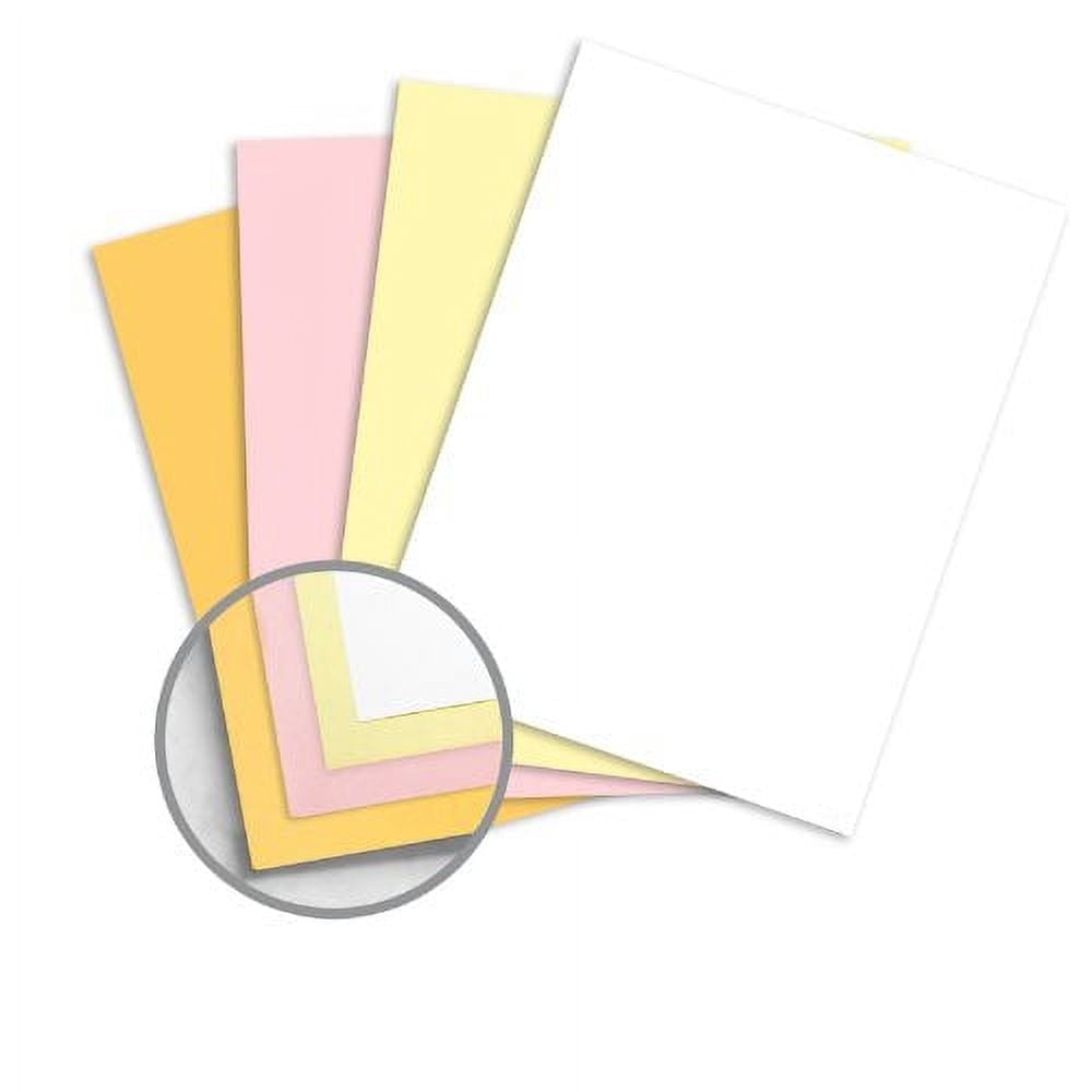 NCR Paper* Brand Superior Multi-Colored Carbonless Paper - 11 x 17 in 21.3 lb Bond Precollated 4-Part SS White, Canary, Pink, Goldenrod 500 per Ream