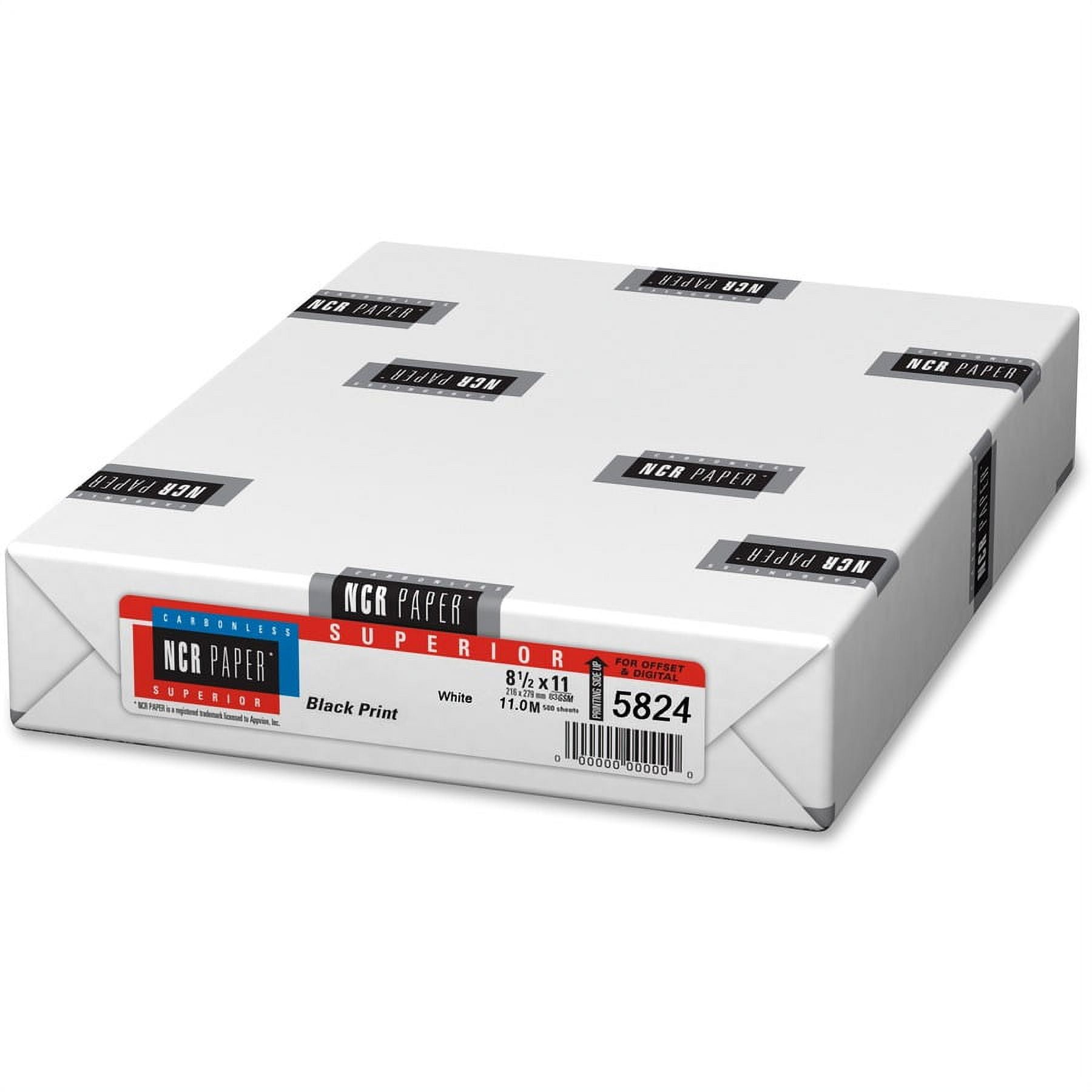NCR Paper CFB Superior Carbonless Sheets - White - 92 Brightness - Letter - 8 1/2