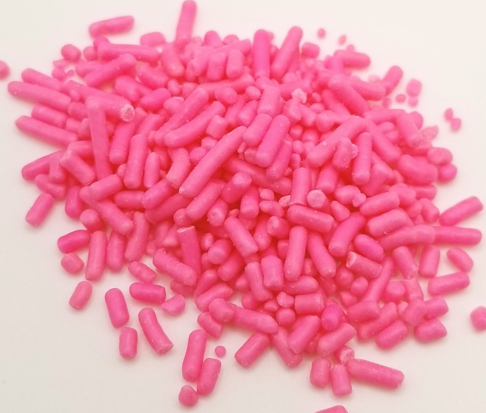 NCS Pink Edible Jimmies Sprinkles - 8 ounces/Great for Cupcakes, Cookies, Cakes, Cakes Pops