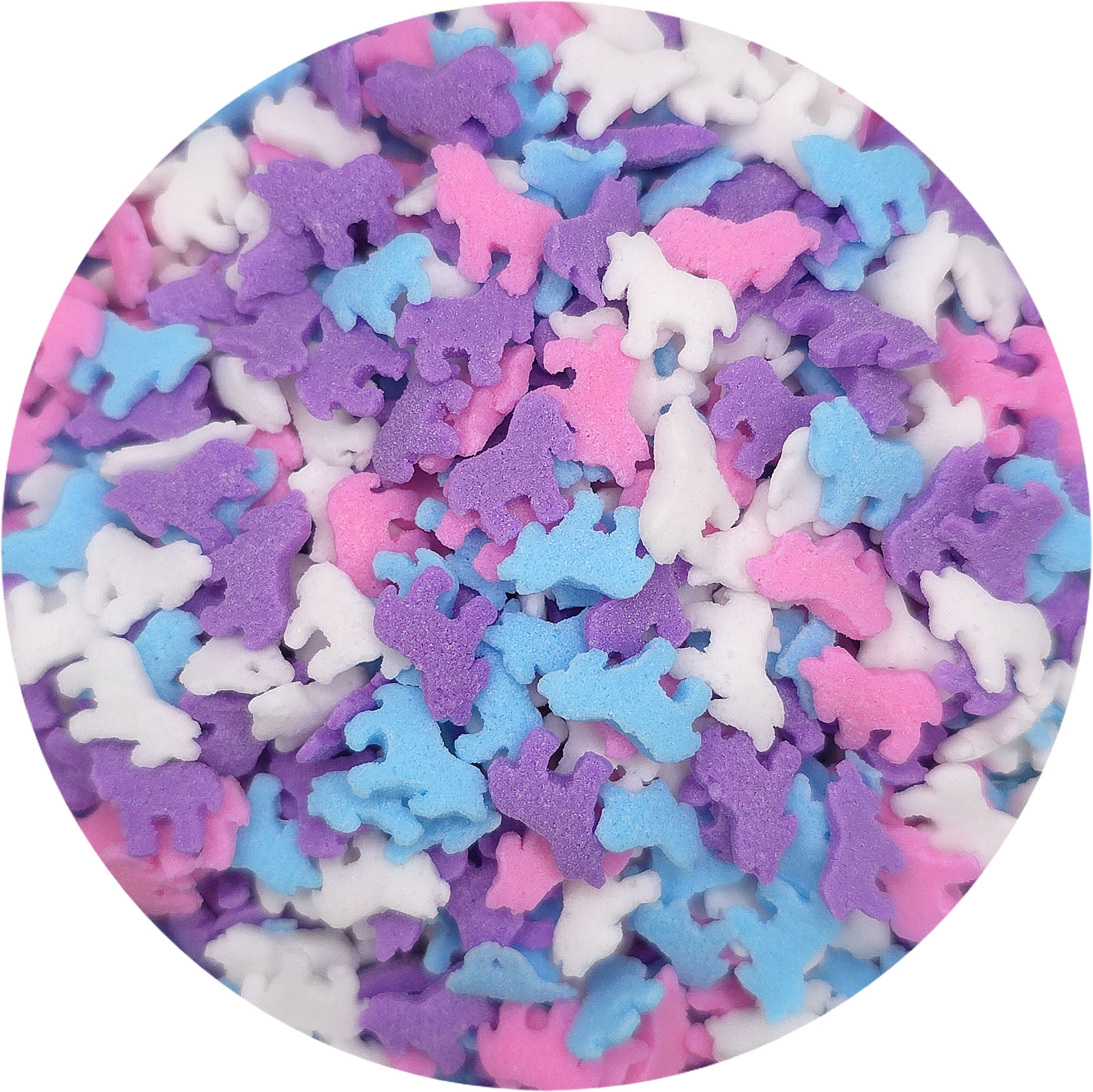 NCS White, Pink, Purple and Blue Unicorn Edible Candy Sprinkles, 8 ounces - Great for cupcakes, cookies, cakes, cake pops, and party tables