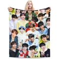 thumbnail image 1 of NCT Wish RYO Blanket Soft and Comfortable Warm Fleece Throw Blankets Decoration Gift for Decor Room Dormitory Picnic Yoga Sofa Camping Travel All Season, 1 of 6