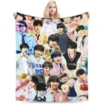NCT Wish SAKUYA Blanket Soft and Comfortable Warm Fleece Throw Blankets Decoration Gift for Decor Room Dormitory Picnic Yoga Sofa Camping Travel All Season
