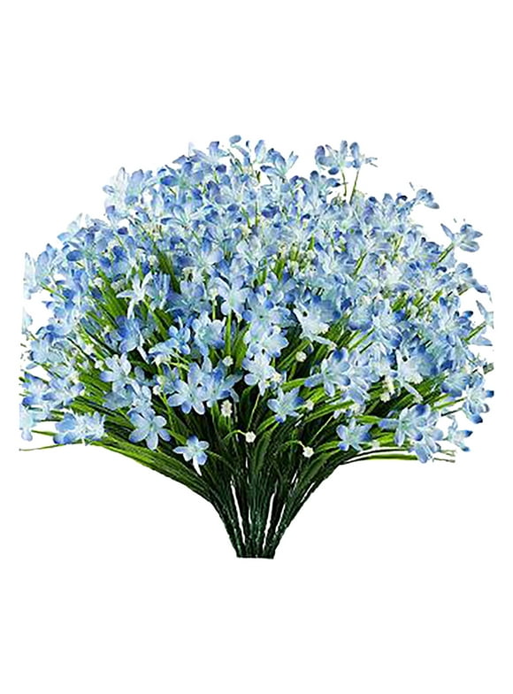 NCWSO Artificial Flowers for Decoration Dried Fake Flowers Plants 4Pcs Artificial Flower Spring Daffodil Home Living Room Decoration Flower, Blue