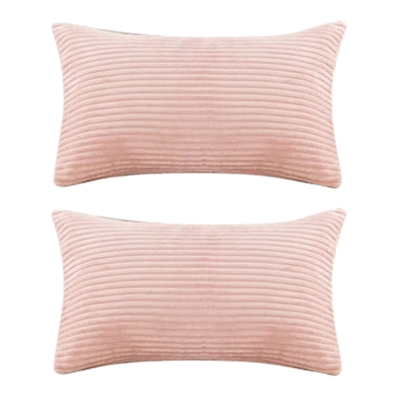 NCWSO Decorative Throw Pillows Covers Case Couch for Car Decor Home Sofa Pillow Cover Pack Of 2 Corduary Pillow Covers Rectangle Pillowcase for Couch Bedroom Sofa 12X20 Inch Coral,Pink