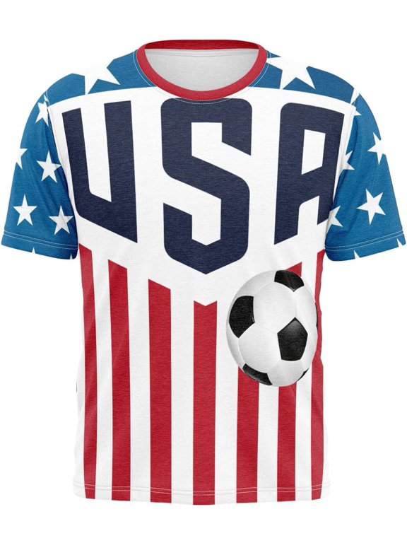 NCY 2026 USA Canada Mexico Soccer Jersey T-Shirt-Polyester Short Sleeve Tee for Fans-Comfy Breathable Sports Top