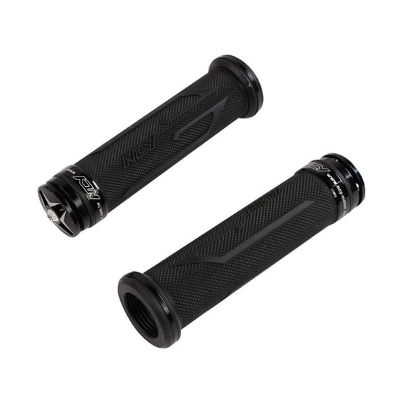 "NCY Aluminum Rhinestone Grip Set (Black, 7/8""); Universal"