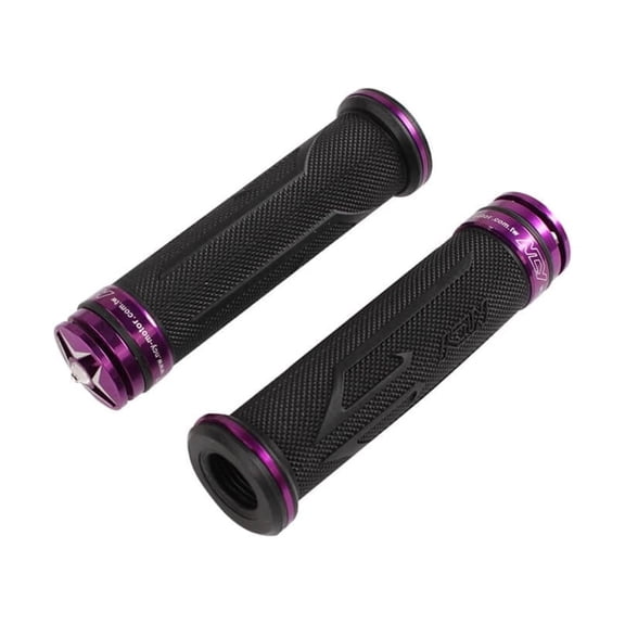 "NCY Aluminum Rhinestone Grip Set (Purple, 7/8""); Universal"