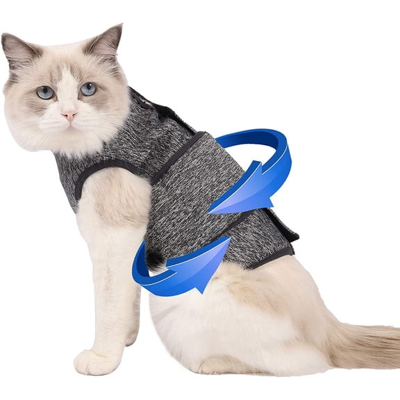NCY Cat Anxiety Jacket, Anxiety Vest for Cats, Cat Anti Anxiety Vest, Shirt for Cat, Cats Calming Wrap Vet Recommended Calming Solution Vest for Fireworks, Travel, Separation