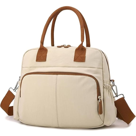 NCY Diaper Bag Tote, Travel Baby Diaper Bag Purse with Stroller Clips, Mommy Hospital Baby Bag for Labor and Delivery