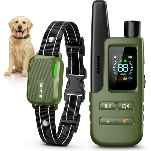 NCY Dog Shock Collar - 4500FT Dog Training Collar with Remote, IPX8 Waterproof Electric Dog Collar with 4 Training Modes, Security Lock, Rechargeable eCollar for 10-120lbs Small Medium Large Dogs
