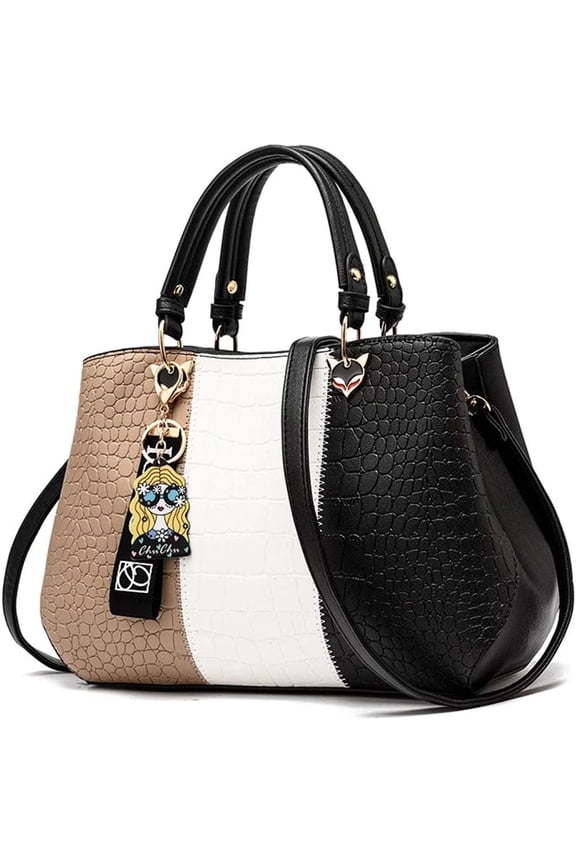 NCY Handbags for Women Fashion Ladies Purses PU Leather Satchel Shoulder Tote Bags