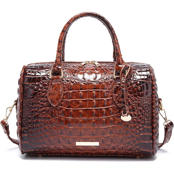 NCY Top-Handle Crocodile Purses For Women Crossbody Leather Bags Trendy Large Capacity Tote with Shoulder Strap
