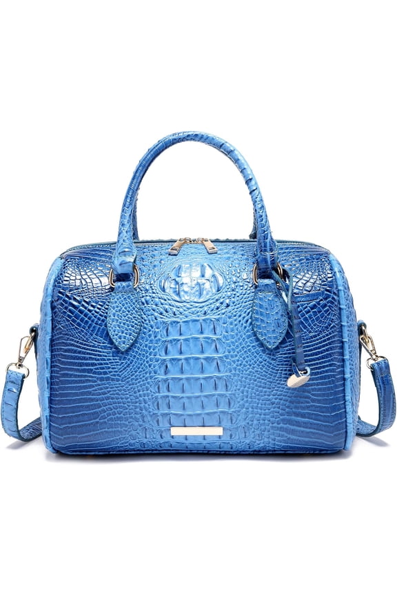 NCY Top-Handle Crocodile Purses For Women Crossbody Leather Bags Trendy Large Capacity Tote with Shoulder Strap