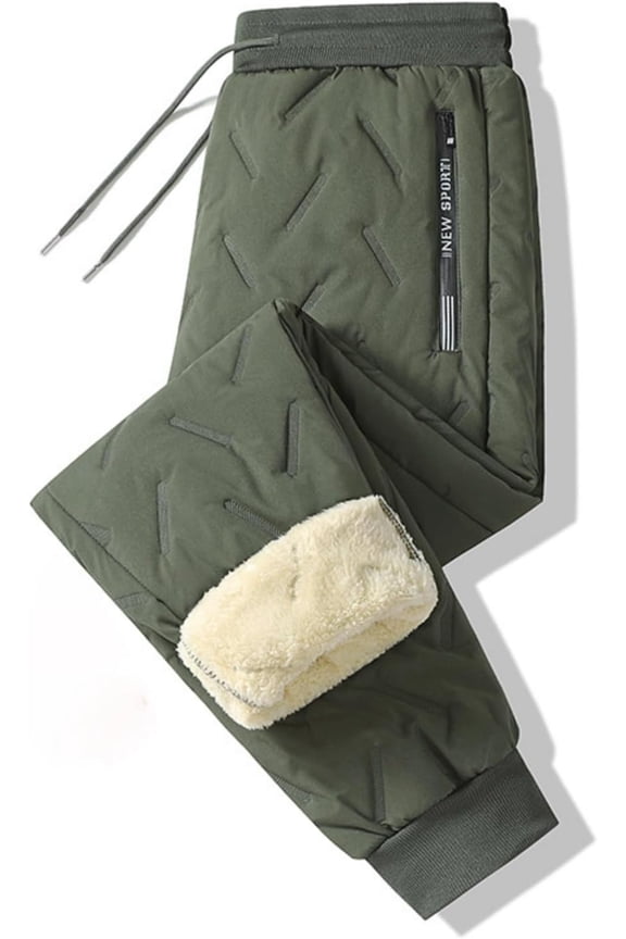 NCY Unisex Polar Supply Pants, Fleece Thermal Pants, Personalized Winter Fleece Lined Sweatpants Joggers