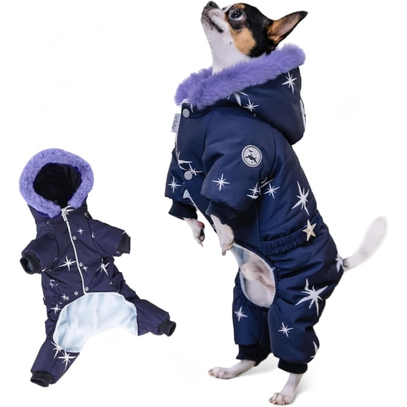 NCY Waterproof Full Body Winter Jacket, Snow Snowsuit, Perfect for Cold Weather (M: Chest 14.96'', Length 11.02'')