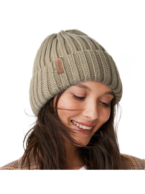 NCY Winter Hats for Women Fleece Lined Beanie Knit Chunky Womens Snow Cap