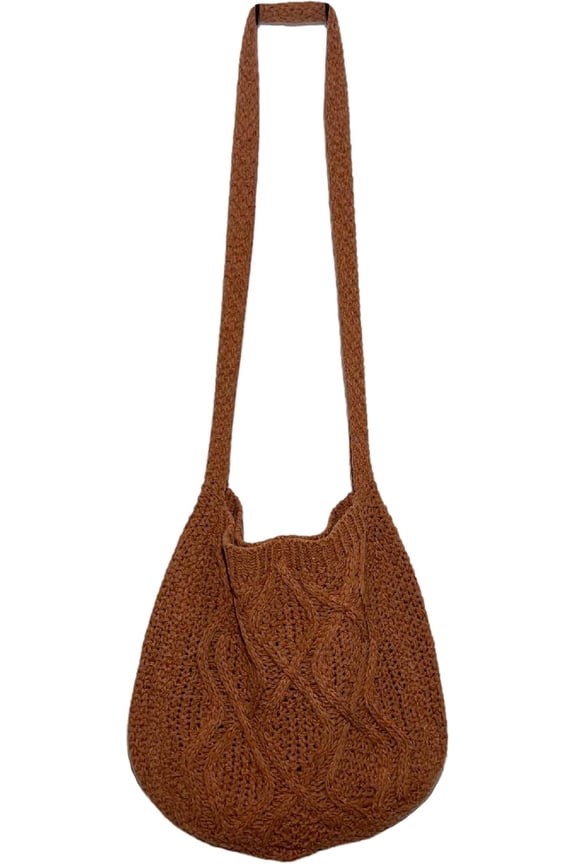 NCY Women's Shoulder Handbags Y2K Fairy Grunge Crochet Tote Bag Aesthetic Hippie Crossbody Bag Alt Purse Accessories