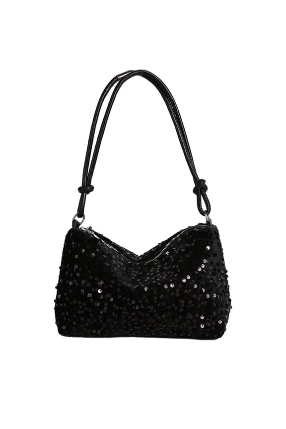 NCY Women's Sparkly Sequin Crossbody Purse Evening Clutch Handbag Bag Knot Zipper Y2k Purse Bag