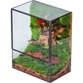 thumbnail image 1 of NCYP Small Rectangle Glass Terrarium with Door - Clear Geometric Planter for Succulents, Indoor Tabletop Decor (Terrarium Only), 1 of 8