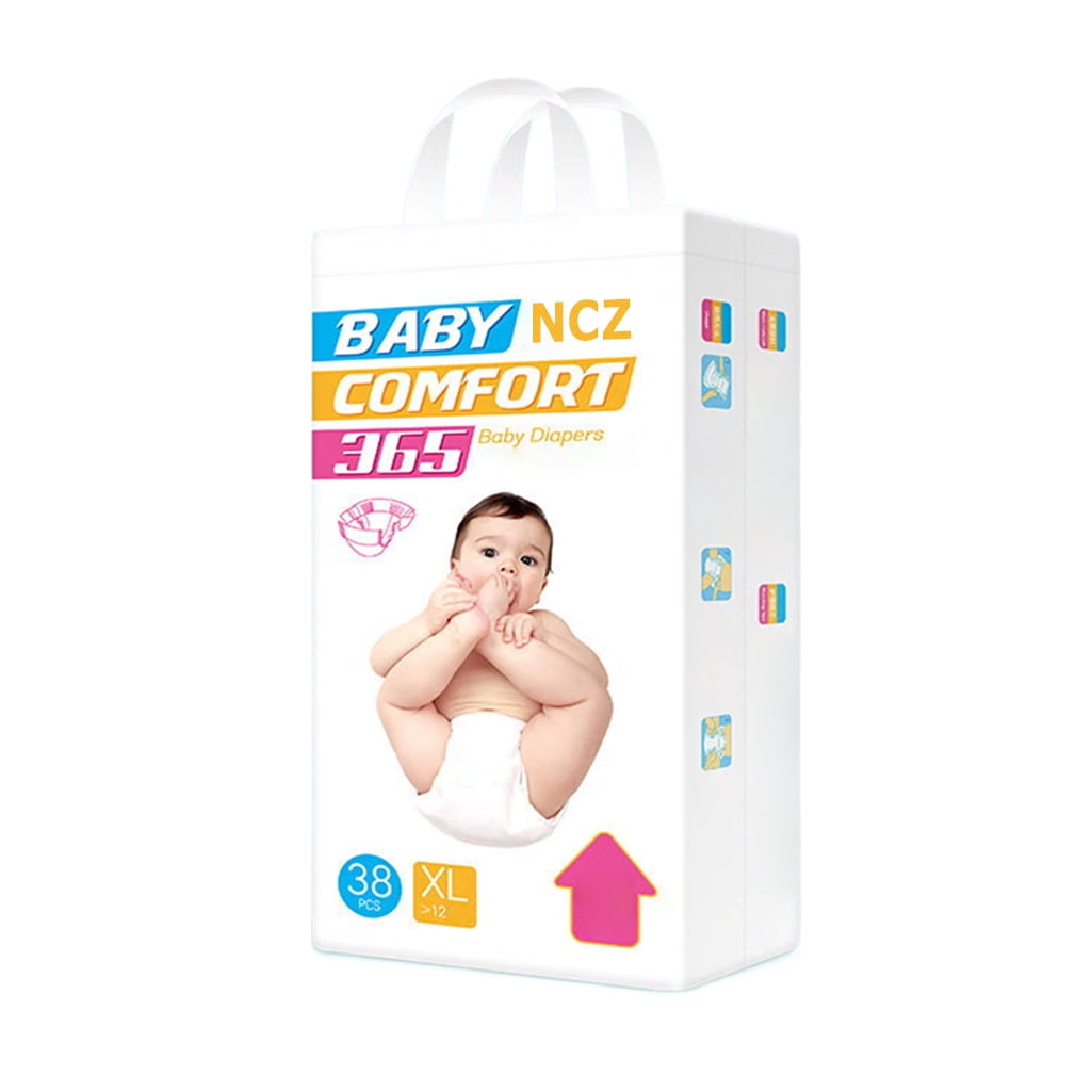 NCZ Babies' diapers, Unisex Baby Boys Girls Birdseye Prefold Cloth Diapers Multipack White 3-Ply 38 Pack