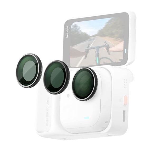 ND Filter Set Compatible with Insta360 GO Ultra, ND8 ND16 ND32 Lens Filters Kit with Case for Action Camera Photography