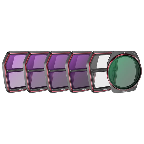 ND Filter Set for DJI Air 3S Drone Camera UV CPL ND8 ND16 ND32 ND64 Lens Filters with Storage Case (6-Pack)