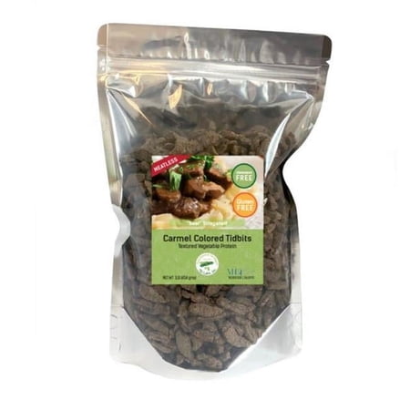 ND Labs  1 lbs Beef-like Tidbits Textured Vegetable Protein Resealable Bag