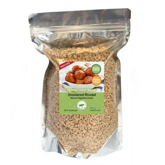 ND Labs 1 lbs Chicken-like Minced Textured Vegetable Protein Resealable Bag