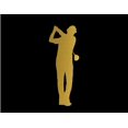 thumbnail image 1 of ND113G Righthanded Golfer Teeing Off Decal Sticker | 5.5-Inches By 2-Inches | Car, Truck Van SUV Laptop Macbook Decal | Gold Vinyl, 1 of 1