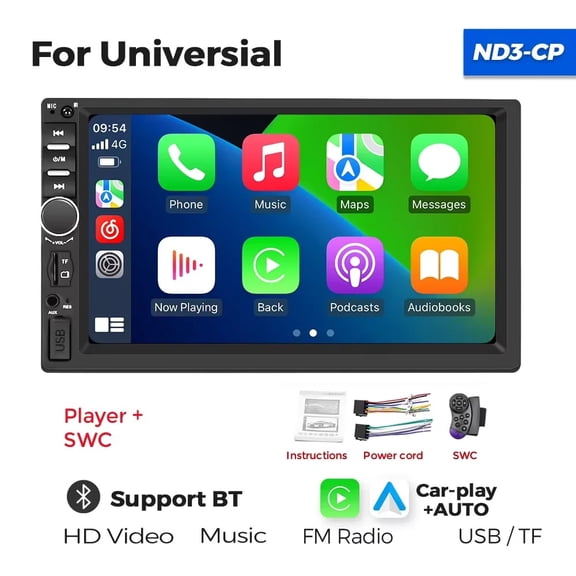 ND3S-CP NaviFly 7-inch Universal Car Radio Carplay Android Auto Autoradio Multimedia Player Touch Screen Auto audio Car Stereo MP5 USB