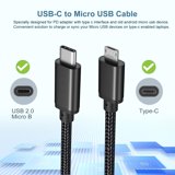 Micro Usb Walmar NDIUG-3-Pack USB C to Micro USB Cable 3.3FT, Braided Micro USB to USB-C ...