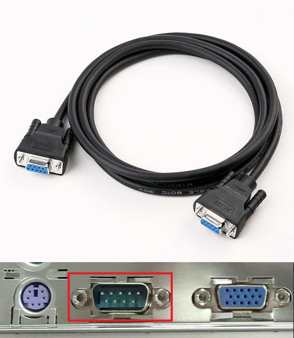 NDIUG-6 ft RS232 Serial Cable Female to Female 9 Pin Straight Through ...